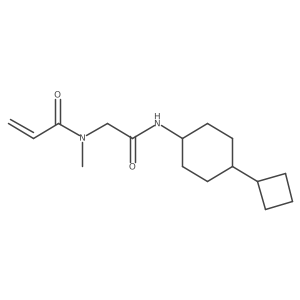 N-{[(4-cyclobutylcyclohexyl)carbamoyl]methyl}-N-methylprop-2-enamide Structure