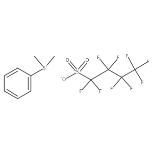 Dimethyl(phenyl)sulfonium nonafluorobutane-1-sulfonate Structure