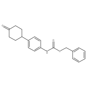 Benzyl (4-(4-oxocyclohexyl)phenyl)carbamate Structure