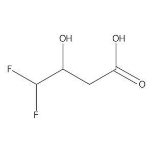 (3S)-4,4-difluoro-3-hydroxybutanoic acid Structure