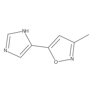 5-(1H-imidazol-4-yl)-3-methyl-1,2-oxazole结构式