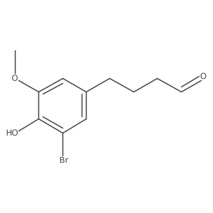 4-(3-Bromo-4-hydroxy-5-methoxyphenyl)butanal Structure