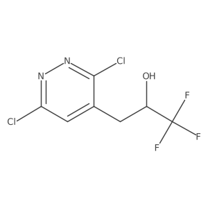 3-(3,6-Dichloropyridazin-4-yl)-1,1,1-trifluoropropan-2-ol结构式