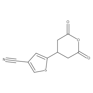 5-(2,6-Dioxooxan-4-yl)thiophene-3-carbonitrile结构式