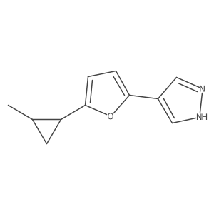 4-[5-(2-methylcyclopropyl)furan-2-yl]-1H-pyrazole结构式