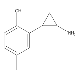 2-(2-Aminocyclopropyl)-4-methylphenol结构式
