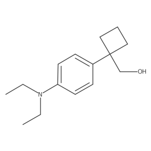 {1-[4-(Diethylamino)phenyl]cyclobutyl}methanol Structure