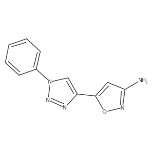 5-(1-phenyl-1H-1,2,3-triazol-4-yl)-1,2-oxazol-3-amine Structure