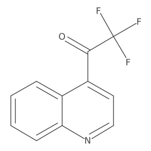 2,2,2-Trifluoro-1-quinolin-4-ylethanone结构式