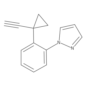 1-[2-(1-ethynylcyclopropyl)phenyl]-1H-pyrazole结构式