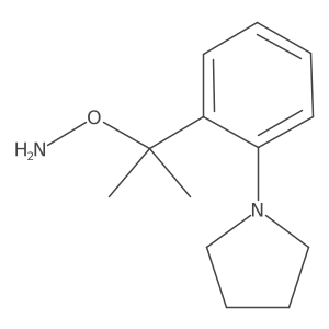 O-{2-[2-(pyrrolidin-1-yl)phenyl]propan-2-yl}hydroxylamine Structure