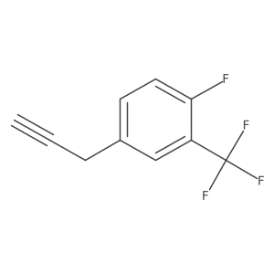 1-Fluoro-4-(prop-2-yn-1-yl)-2-(trifluoromethyl)benzene Structure