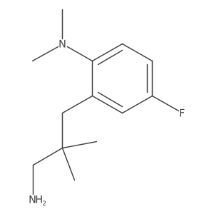 2-(3-amino-2,2-dimethylpropyl)-4-fluoro-N,N-dimethylaniline结构式