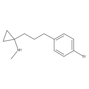 1-[3-(4-bromophenyl)propyl]-N-methylcyclopropan-1-amine Structure