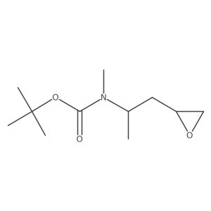 tert-butyl N-methyl-N-[1-(oxiran-2-yl)propan-2-yl]carbamate结构式