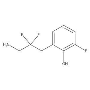2-(3-Amino-2,2-difluoropropyl)-6-fluorophenol结构式