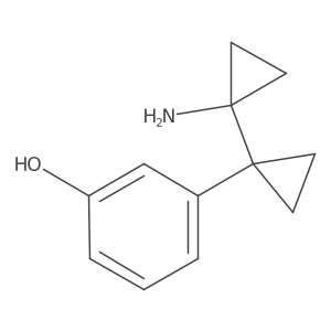 3-[1-(1-Aminocyclopropyl)cyclopropyl]phenol Structure