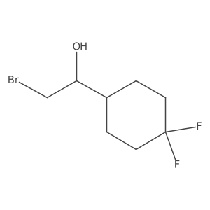 2-Bromo-1-(4,4-difluorocyclohexyl)ethan-1-ol Structure