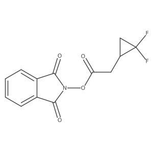 1,3-dioxo-2,3-dihydro-1H-isoindol-2-yl 2-(2,2-difluorocyclopropyl)acetate结构式
