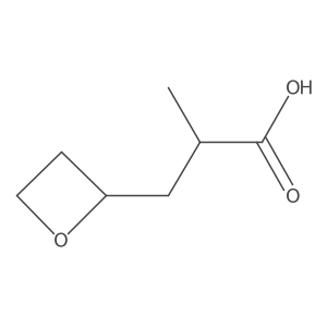 2-Methyl-3-(oxetan-2-yl)propanoic acid结构式