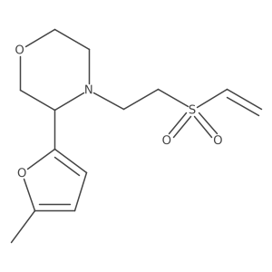 4-[2-(Ethenesulfonyl)ethyl]-3-(5-methylfuran-2-yl)morpholine结构式