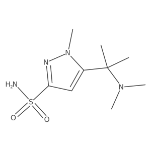 5-(2-(dimethylamino)propan-2-yl)-1-methyl-1H-pyrazole-3-sulfonamide Structure