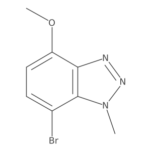 7-bromo-4-methoxy-1-methyl-1H-1,2,3-benzotriazole Structure