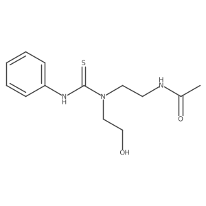 N-[2-[(2-Hydroxyethyl)[(phenylamino)thioxomethyl]amino]ethyl]acetamide Structure