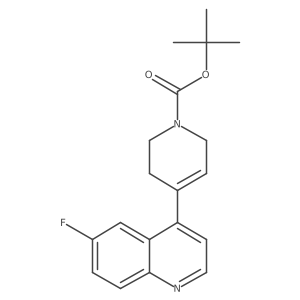 tert-butyl 4-(6-fluoroquinolin-4-yl)-3,6-dihydropyridine-1(2H)-carboxylate Structure