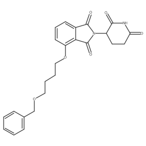 4-(4-benzyloxybutoxy)-2-[(3S)-2,6-dioxo-3-piperidyl]isoindoline-1,3-dione结构式