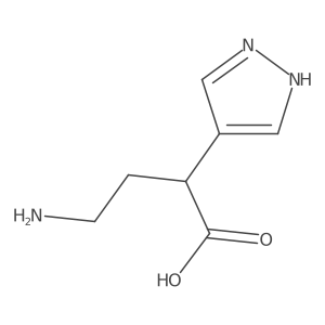 4-amino-2-(1H-pyrazol-4-yl)butanoic acid Structure