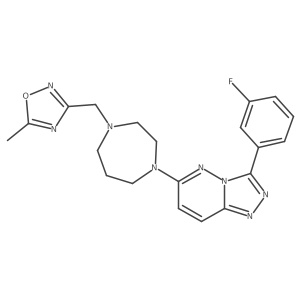 1-[3-(3-Fluorophenyl)-[1,2,4]triazolo[4,3-b]pyridazin-6-yl]-4-[(5-methyl-1,2,4-oxadiazol-3-yl)methyl]-1,4-diazepane Structure