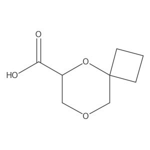 5,8-Dioxaspiro[3.5]nonane-6-carboxylicacid Structure