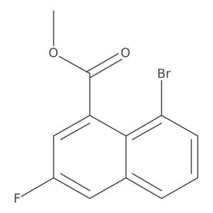 Methyl 8-bromo-3-fluoro-1-naphthoate Structure