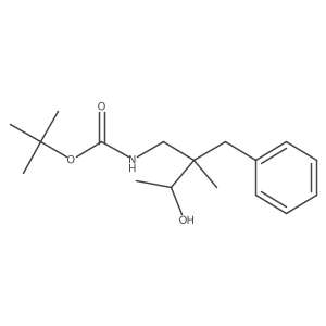 tert-butyl N-(2-benzyl-3-hydroxy-2-methylbutyl)carbamate Structure
