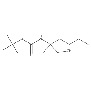 tert-butyl N-(1-hydroxy-2-methylhexan-2-yl)carbamate Structure