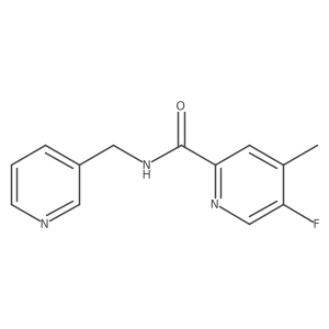 5-fluoro-4-methyl-N-[(pyridin-3-yl)methyl]pyridine-2-carboxamide Structure