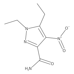 1,5-Diethyl-4-nitro-1H-pyrazole-3-carboxamide Structure