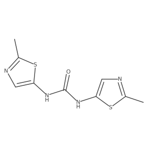 1,3-Bis(2-methyl-1,3-thiazol-5-yl)urea结构式