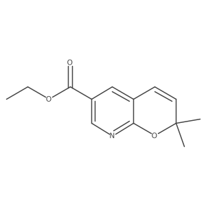 Ethyl 2,2-dimethyl-2H-pyrano[2,3-B]pyridine-6-carboxylate结构式
