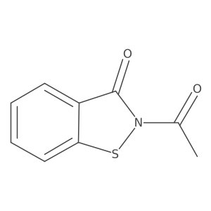 2-acetylbenzo[d]isothiazol-3(2H)-one结构式
