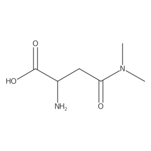 (2R)-2-amino-3-(dimethylcarbamoyl)propanoic acid结构式