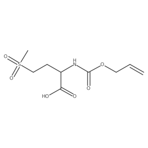 (2S)-4-methanesulfonyl-2-{[(prop-2-en-1-yloxy)carbonyl]amino}butanoic acid结构式