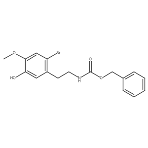 benzyl N-[2-(2-bromo-5-hydroxy-4-methoxyphenyl)ethyl]carbamate Structure
