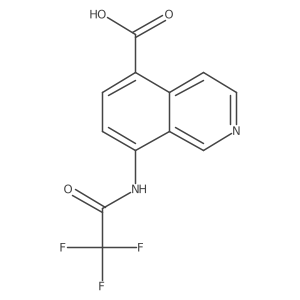 8-(2,2,2-Trifluoroacetamido)isoquinoline-5-carboxylic acid Structure