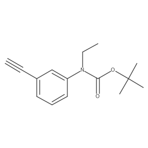 tert-butyl N-ethyl-N-(3-ethynylphenyl)carbamate Structure