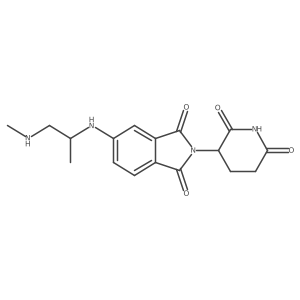 2-(2,6-Dioxo-3-piperidyl)-5-[[1-methyl-2-(methylamino)ethyl]amino]isoindoline-1,3-dione Structure