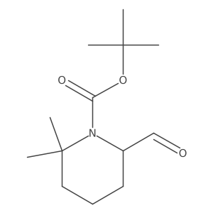 Tert-butyl (S)-6-formyl-2,2-dimethylpiperidine-1-carboxylate Structure