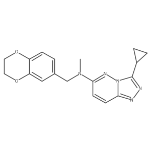 3-cyclopropyl-N-[(2,3-dihydro-1,4-benzodioxin-6-yl)methyl]-N-methyl-[1,2,4]triazolo[4,3-b]pyridazin-6-amine Structure