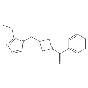 2-ethyl-1-{[1-(3-methylbenzoyl)azetidin-3-yl]methyl}-1H-imidazole Structure